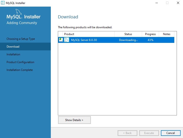 Installation MySQL - Téléchargement MySQL