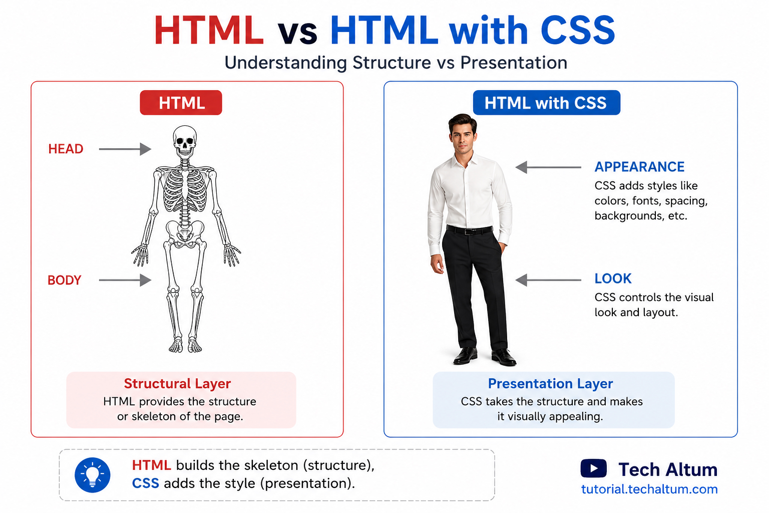 HTML vs CSS