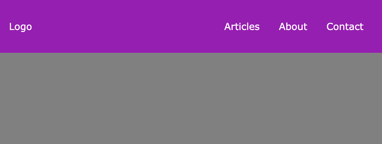 Navbar with flexbox